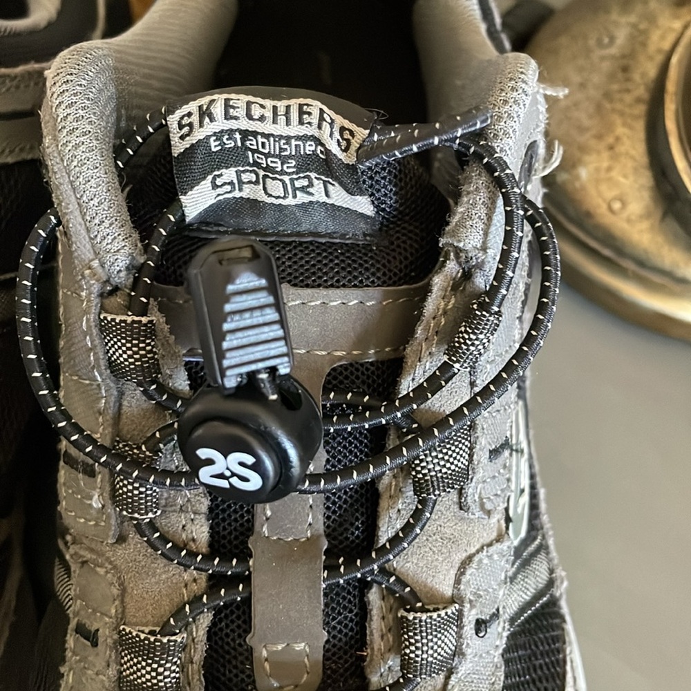 Skechers Sport Men Memory Foam Sneaker. Grey/Black - Picture 2 of 9